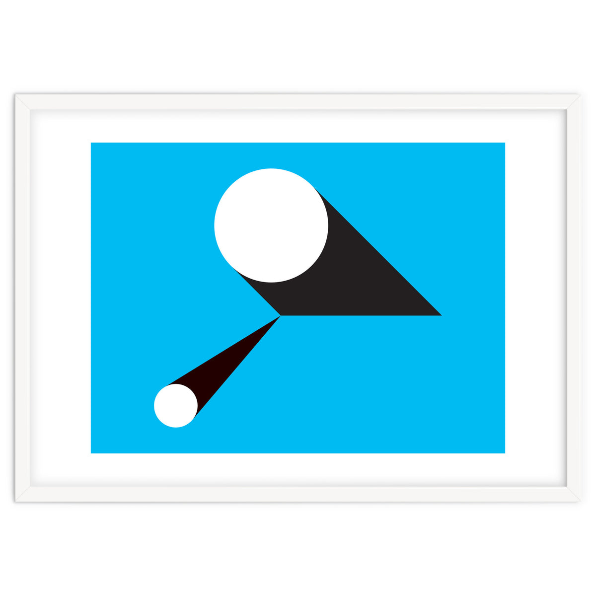 Geometric Shapes No. 46 - blue & black