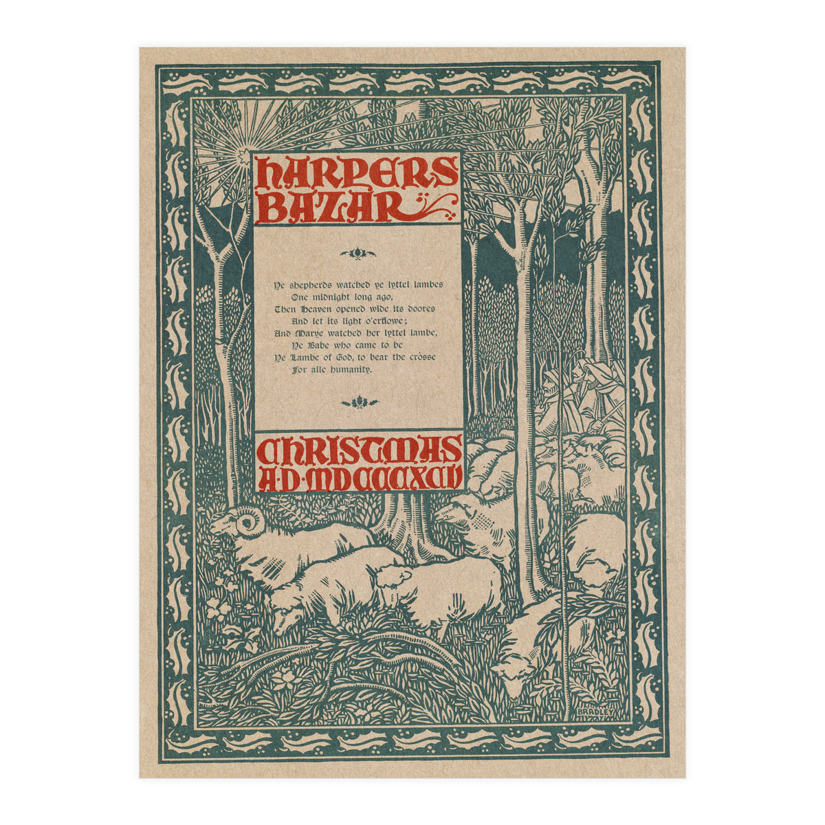 Harper's Bazar Christmas Advertisement (Print Only)