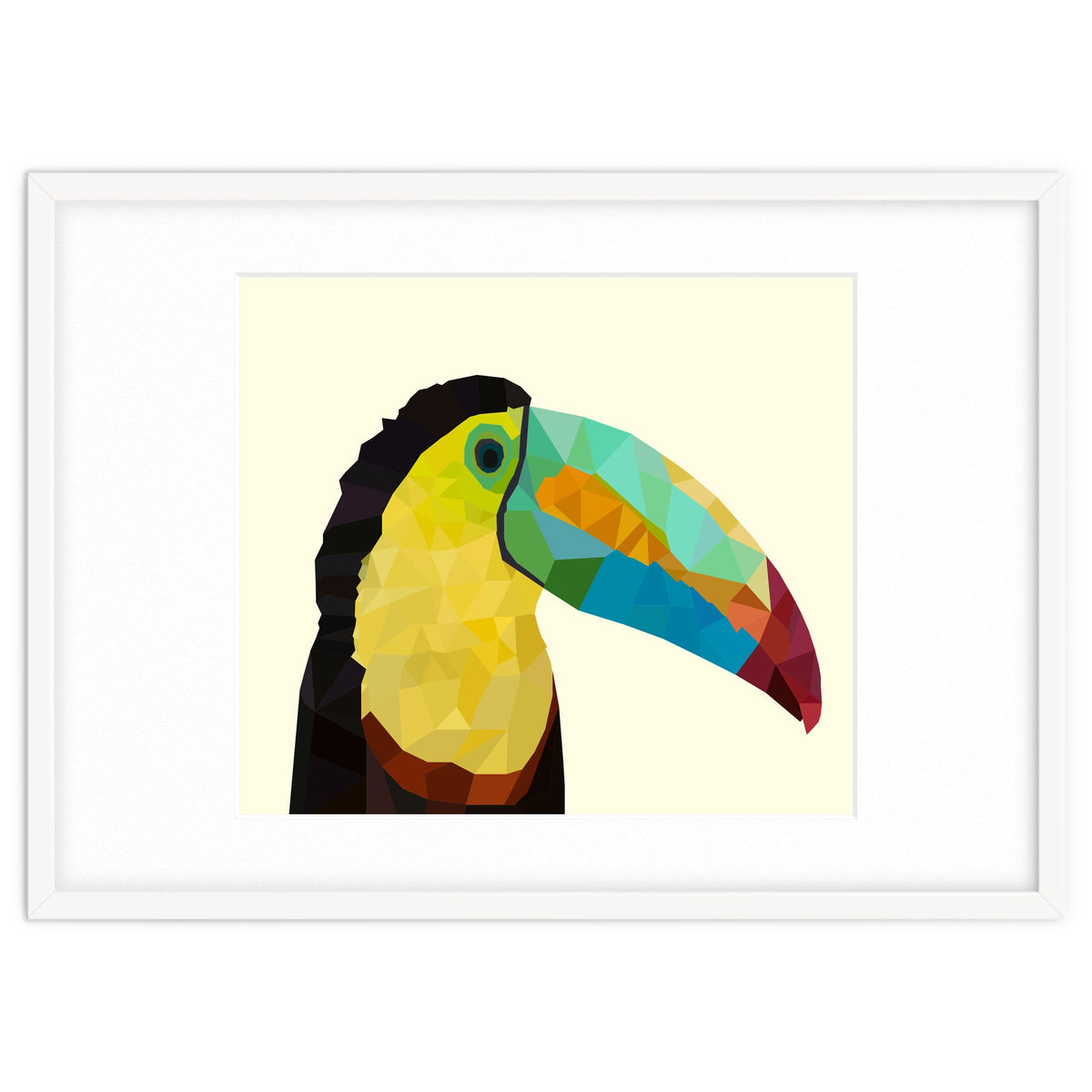 Toucan Bird Low Poly Art