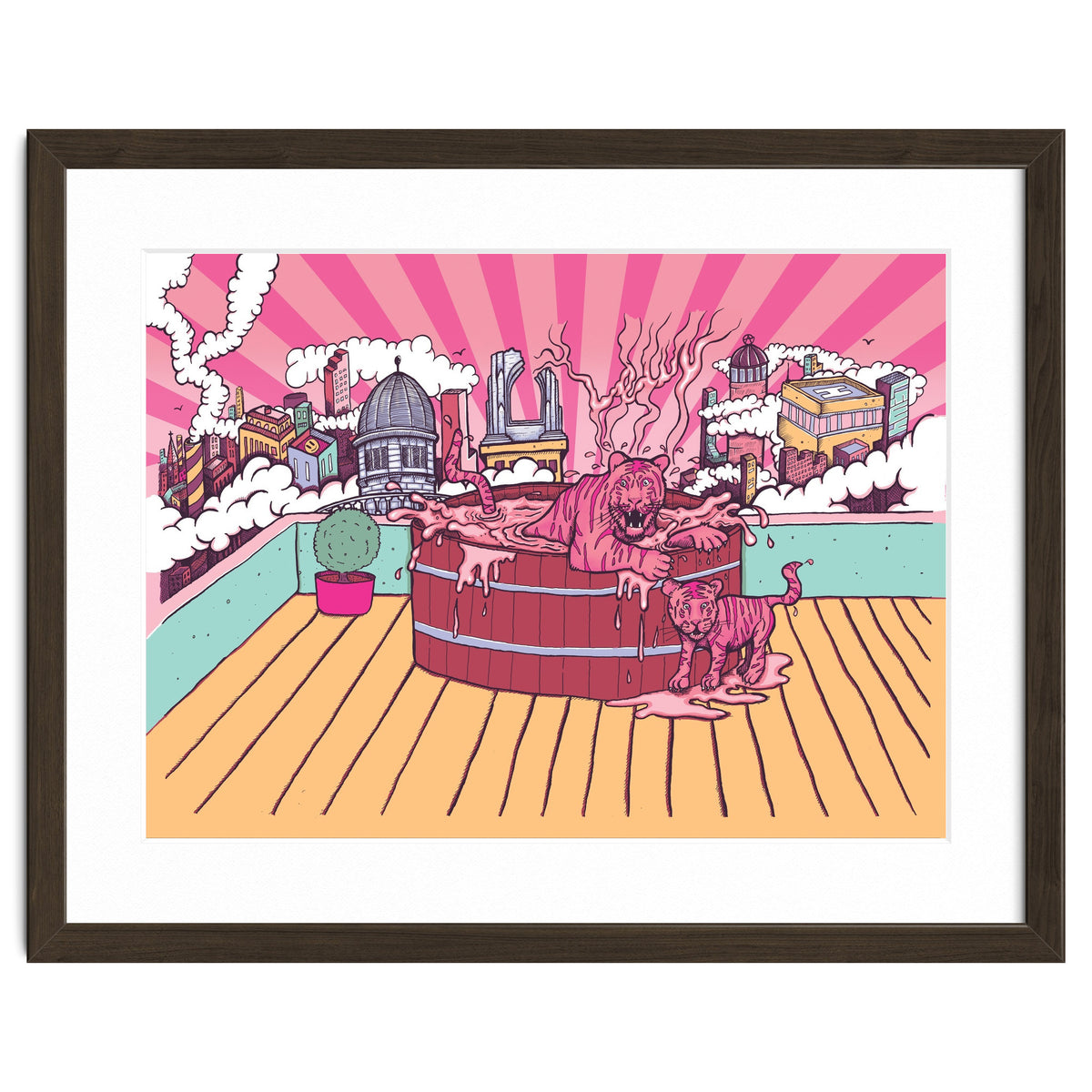 Strawberry Tigers Rooftop Jacuzzis Abbeydale Brewery x Lewy  12.4% ABV Strawberry, Chocolate, Smoked, Cherry Wood-chipped, Imperial Dessert Stout.