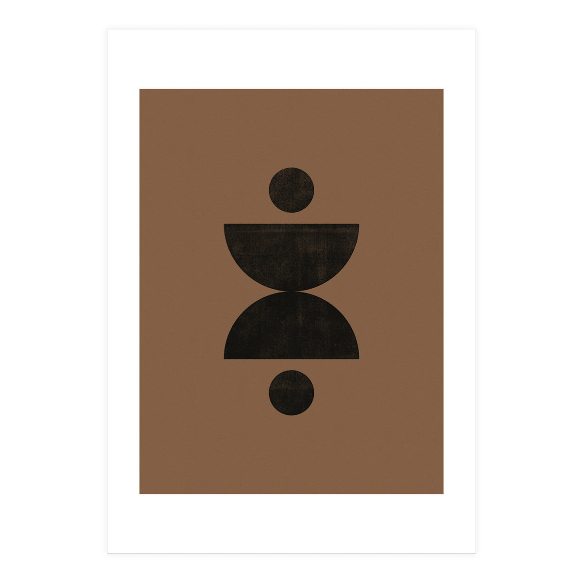 Mid-Century Modern No.27 - Woodblock Print (Print Only)