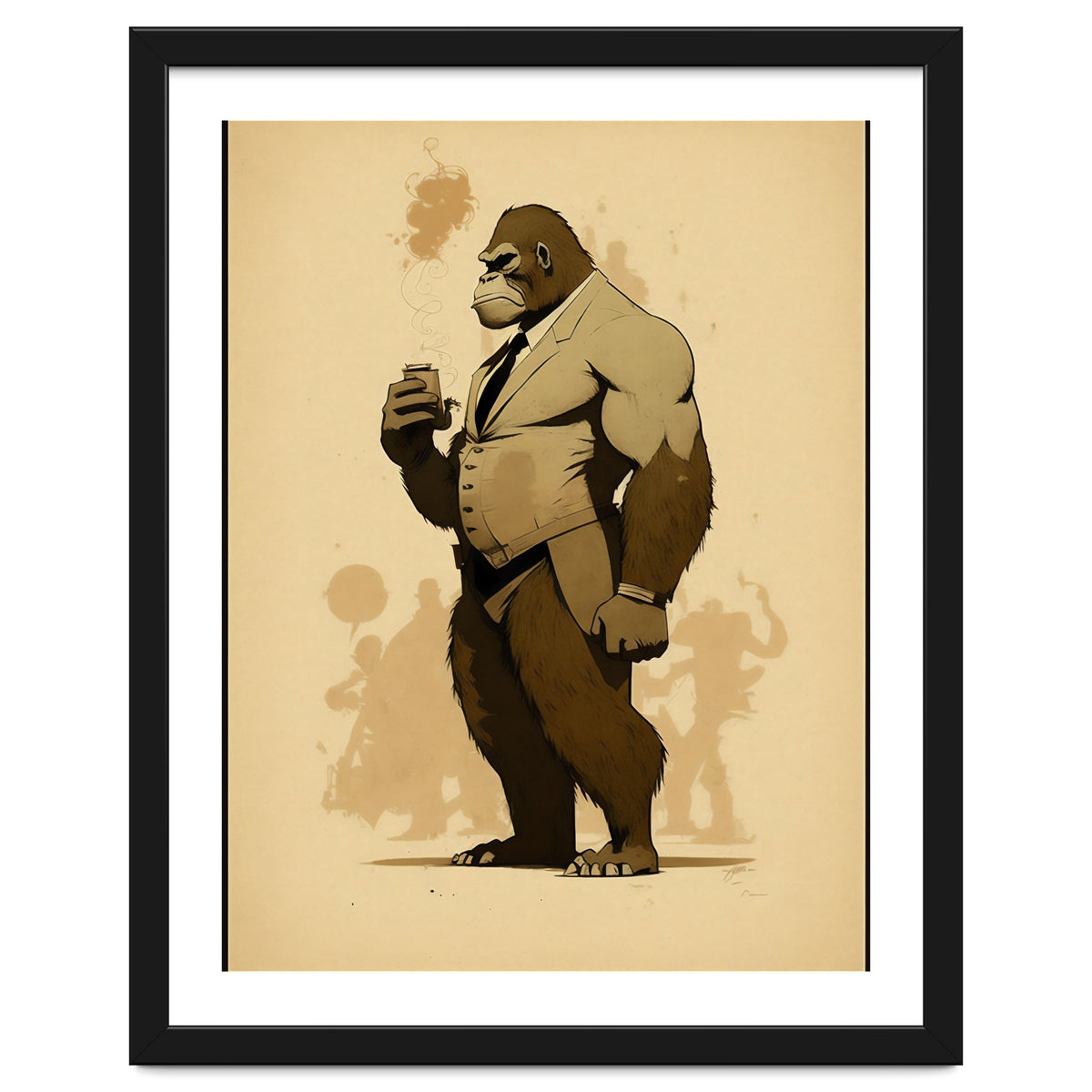 Gorilla Comic Fashion Sketch