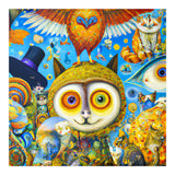Chaotic and Colorful Fantasy Creatures Art Print (Print Only) thumbnail