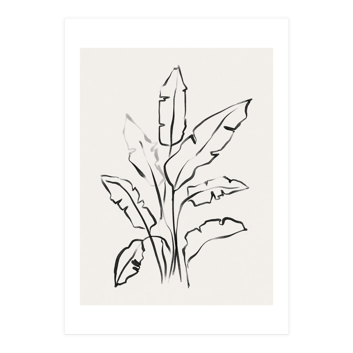 Banana Leafs Drawing (Print Only)