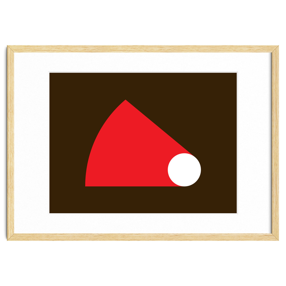 Geometric Shapes No. 51 - red & brown