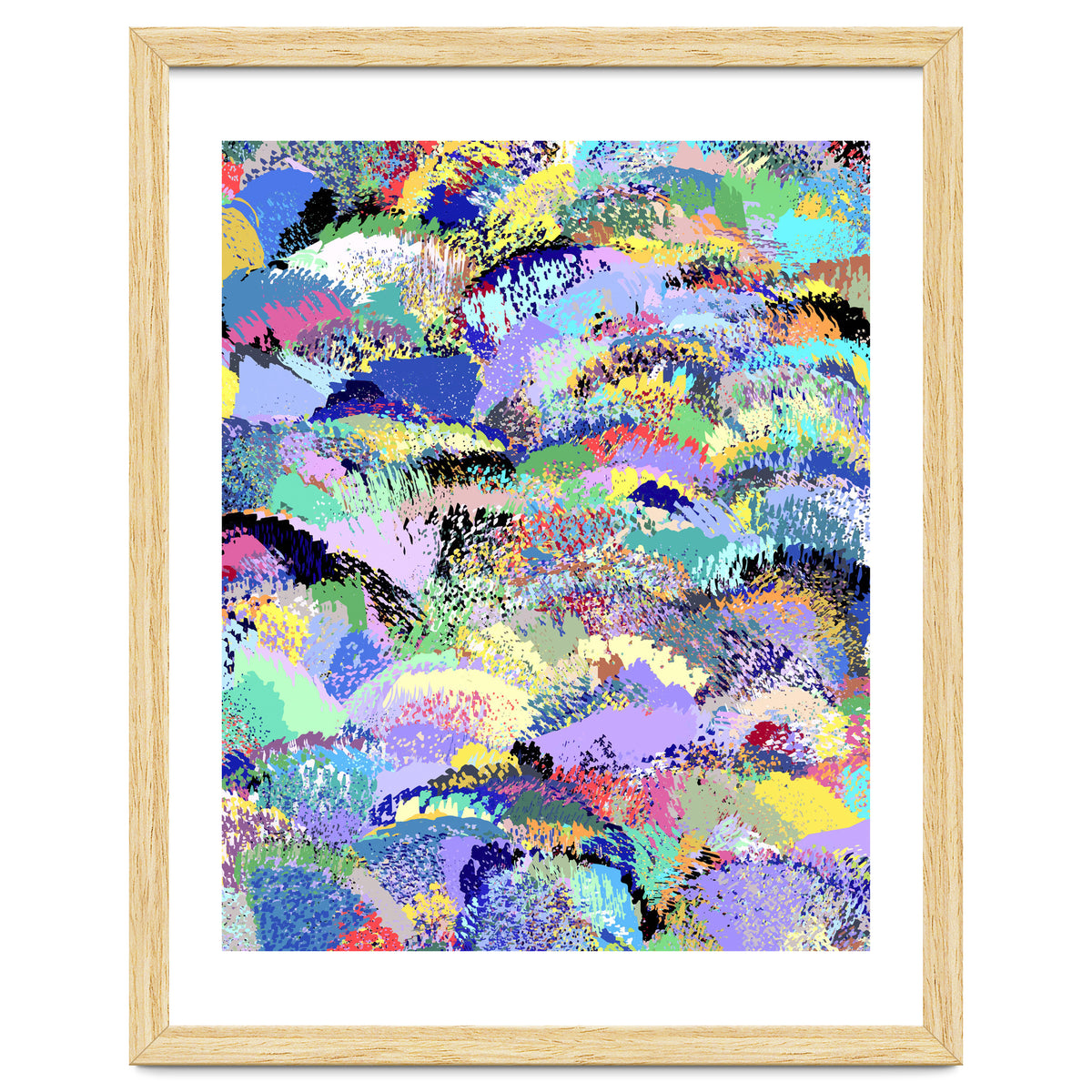 Lavender Soul Garden, Botanical Jungle Bohemian Nature Illustration, Plants Forest PaintingGarden