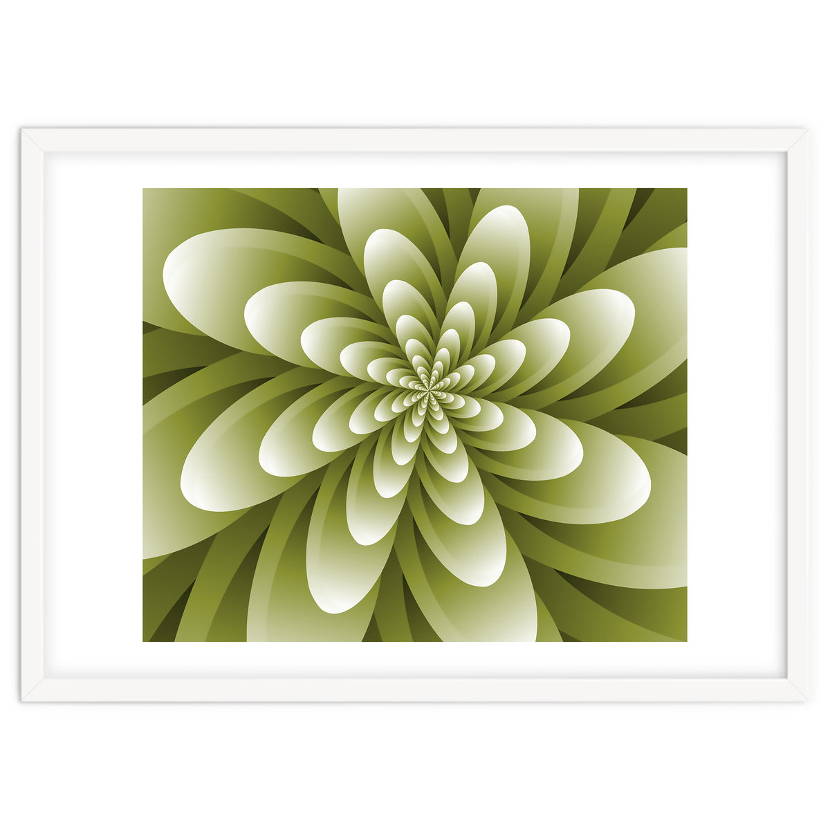 Abstract Optical Illusion Flower