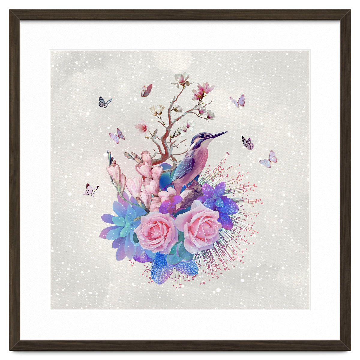 Floral Alcedo Atthis