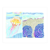 Provence Jelly fish & beach (Print Only) thumbnail