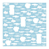 Clouds landscape on blue background (Print Only) thumbnail