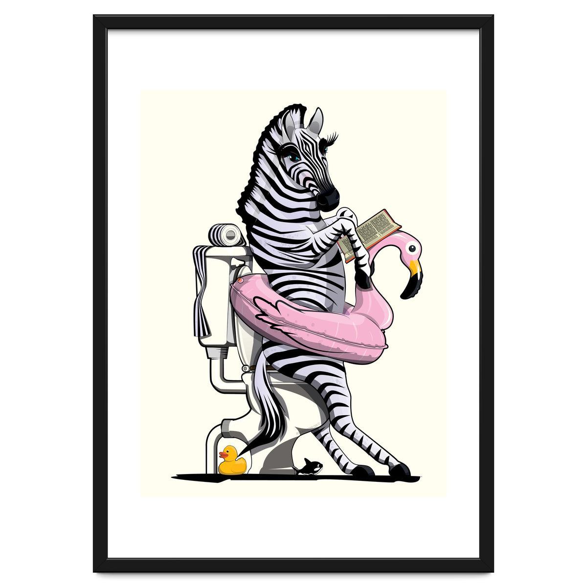 Zebra on the Toilet, Funny Bathroom Humour