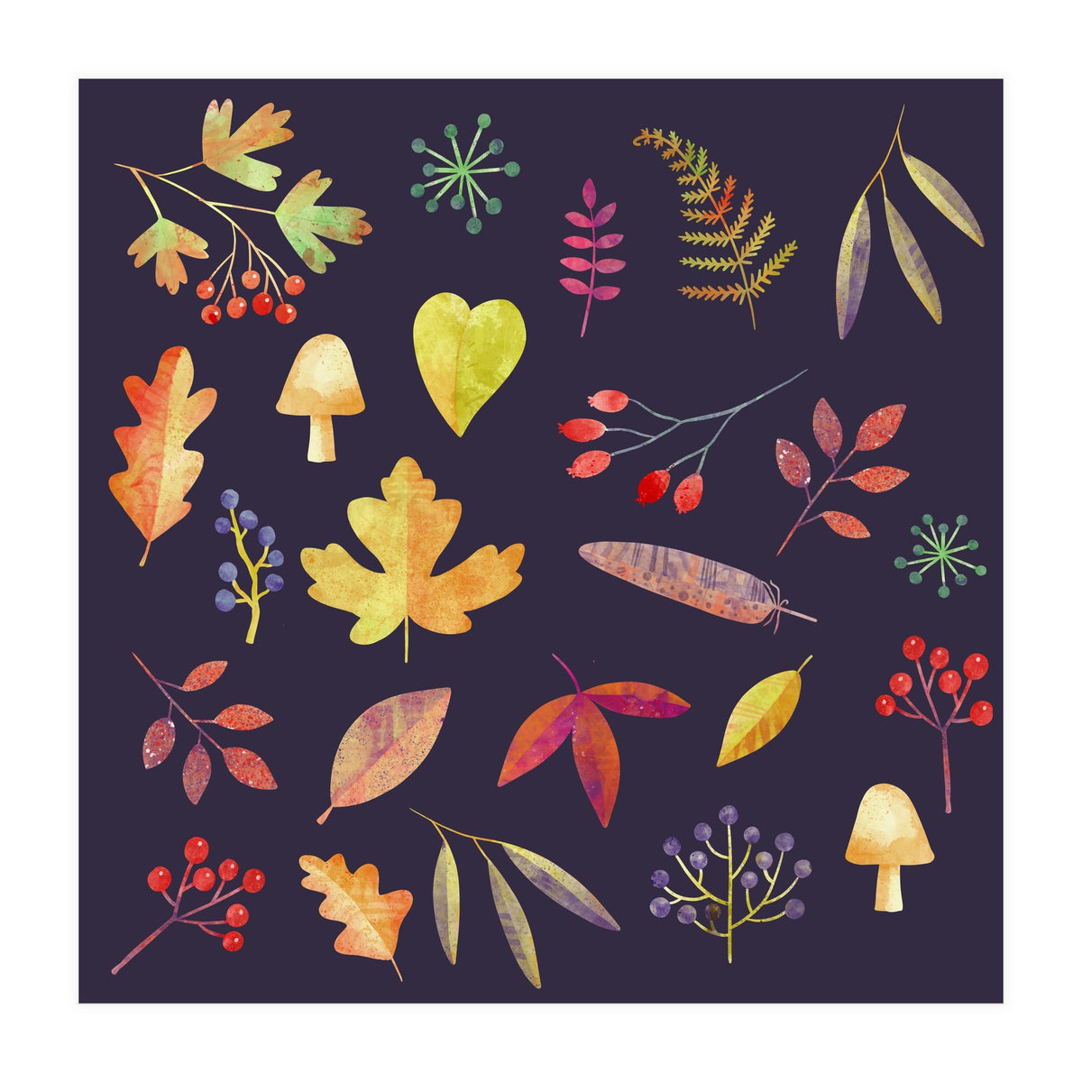 Autumn Walk In The Dark (Print Only)