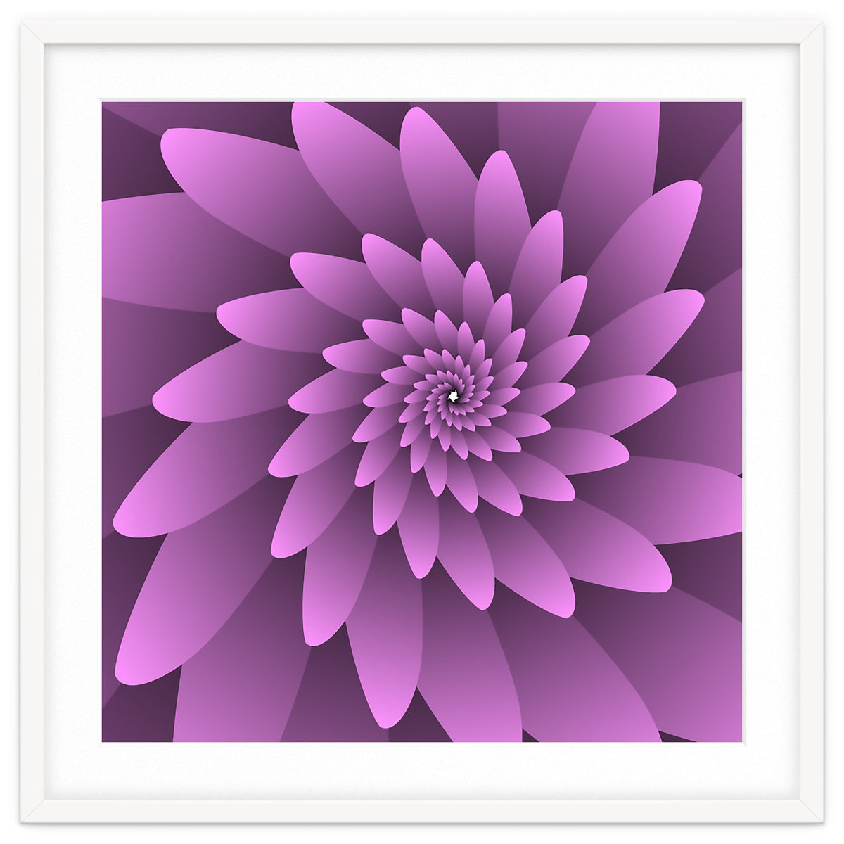 3 D Floral Modern Pink Art