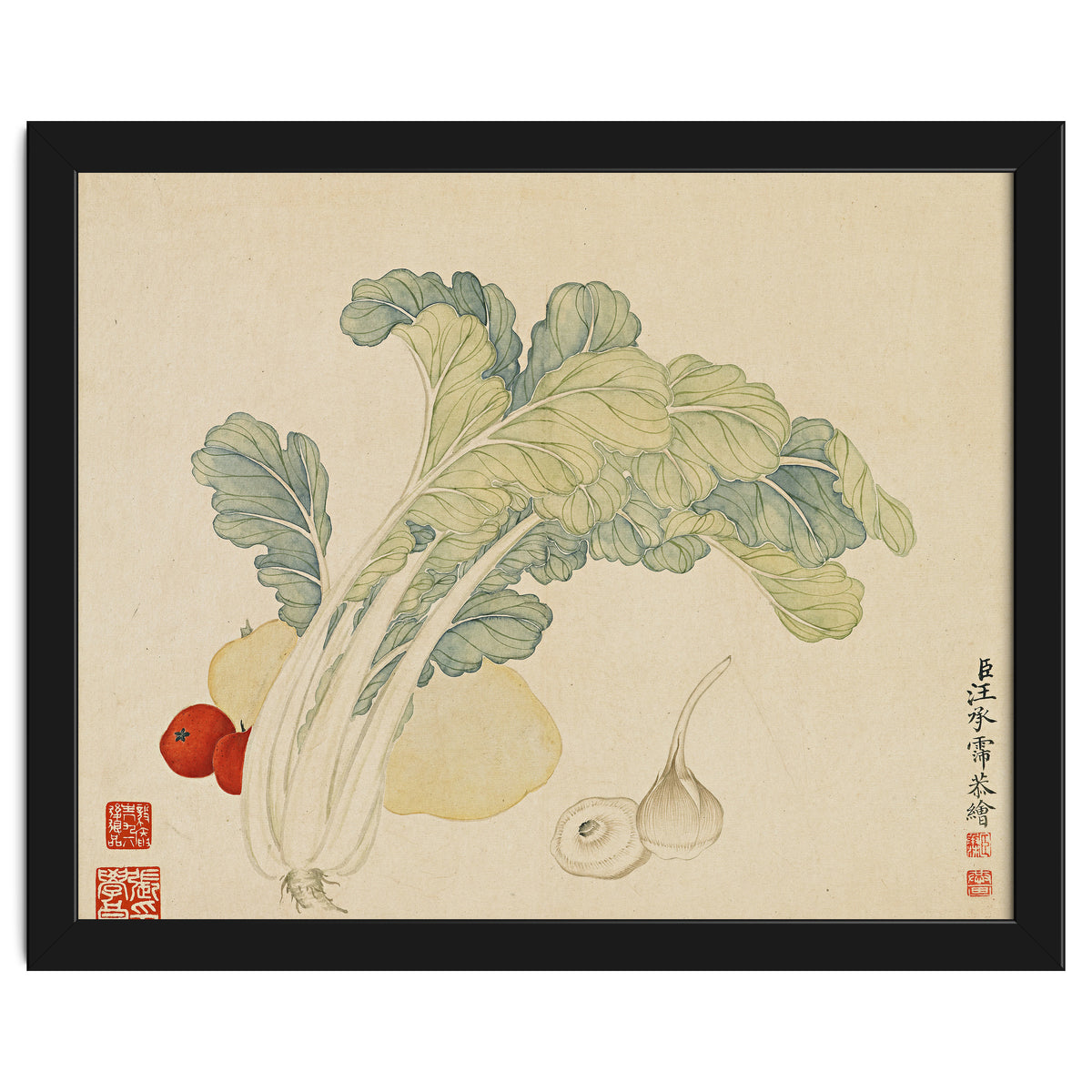 Wang Chengyu ~flowers, Vegetables, Chinese Cabbage, Potatoes, Garlic, Tomatoes, Vegetables