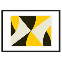 Geometric Shapes No. 4 - yellow, black & white