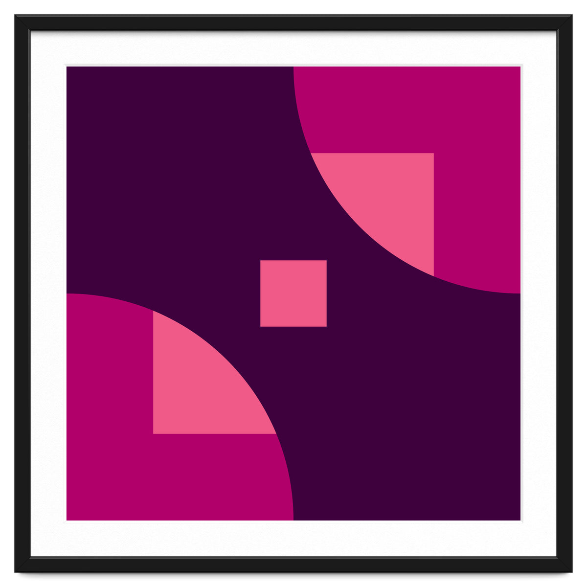 Geometric Shapes No. 1 - purple & pink squares