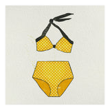 Yellow polka dot bikini (Print Only) thumbnail