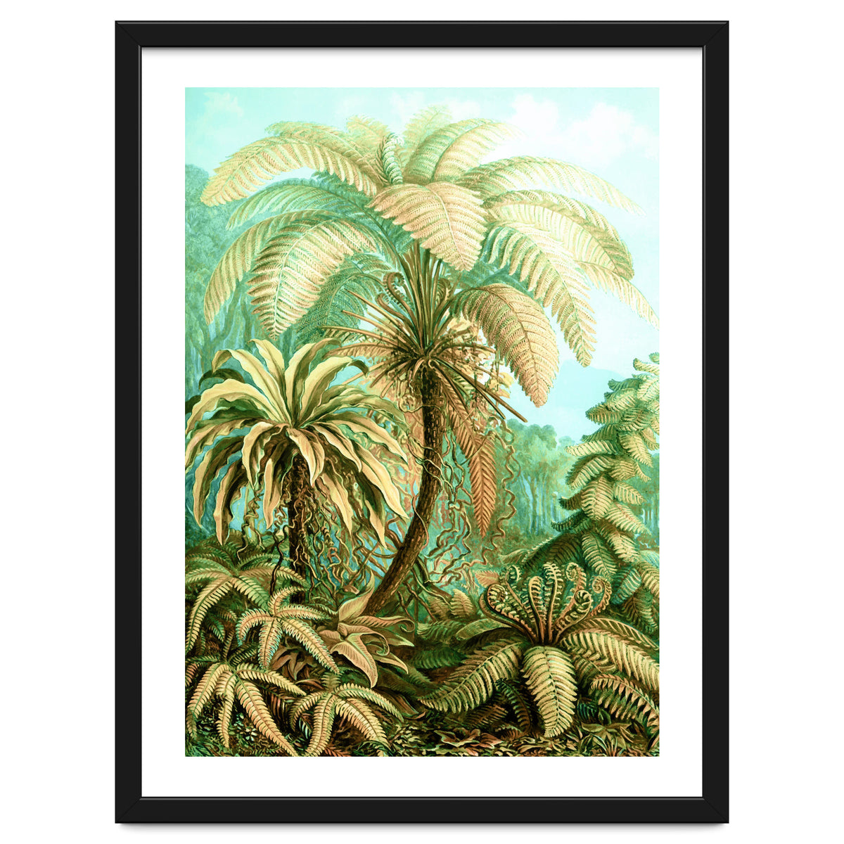 Vintage Tropical | Jungle Botanical Nature Banana Tree | Bohemian Plants Trees Forest
