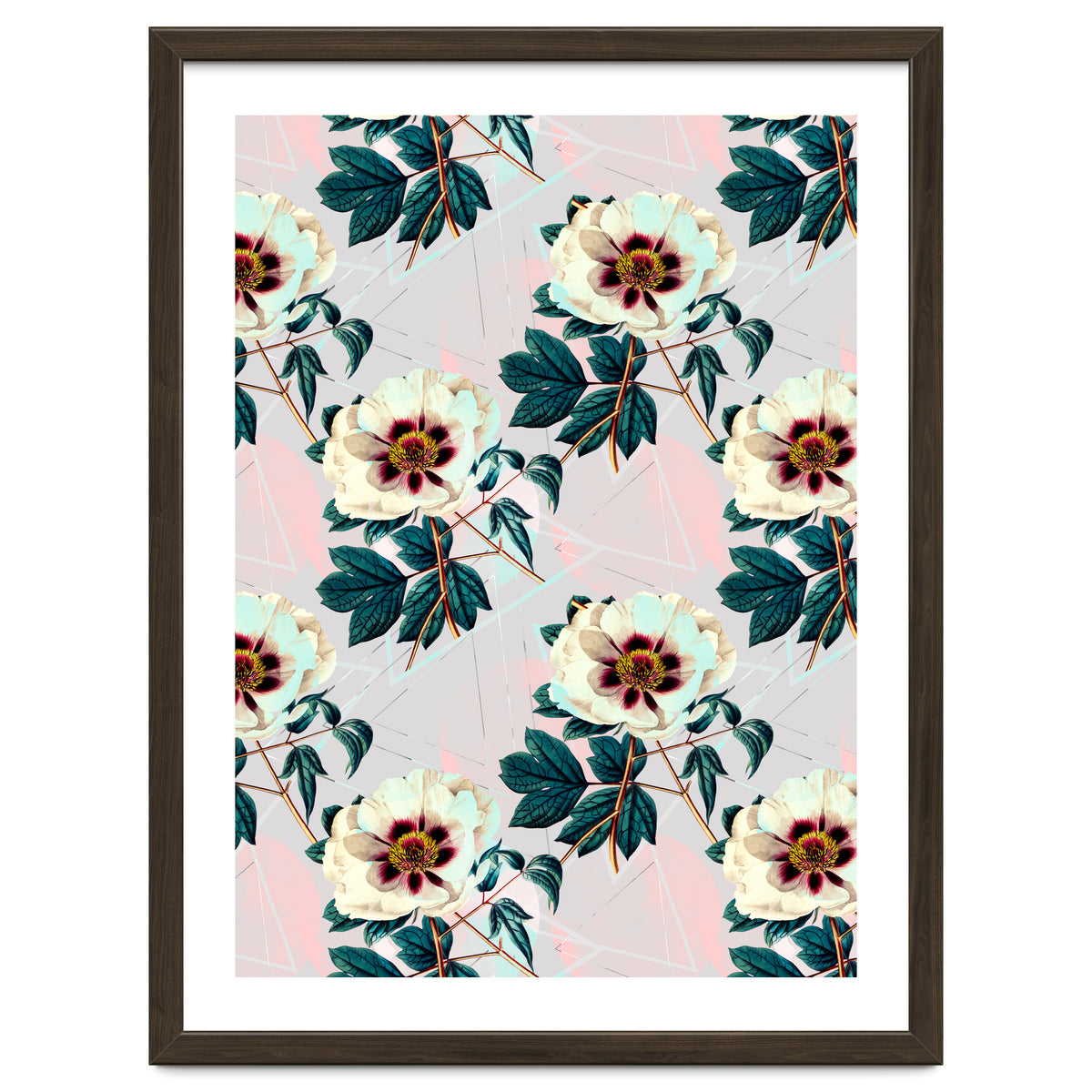 Flowery blooming with geometric