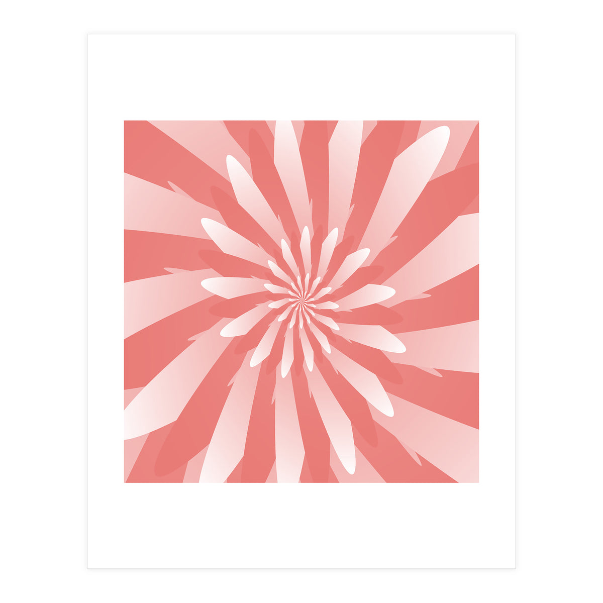 Flower Pattern Spiral  (Print Only)