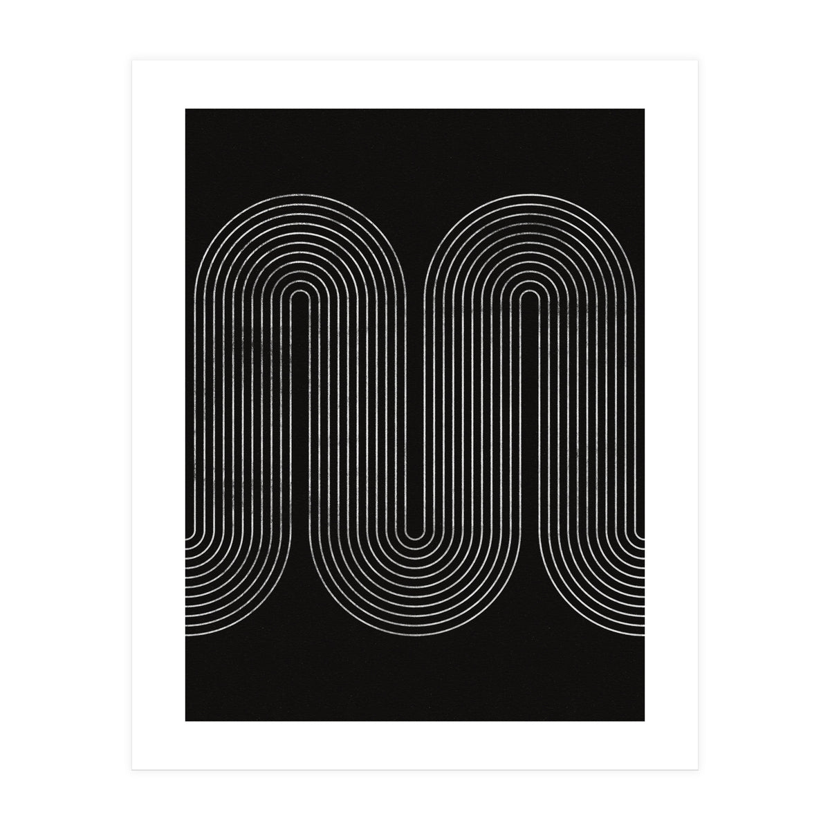 Mid-Century Modern No.18 - Woodblock Print (Print Only)