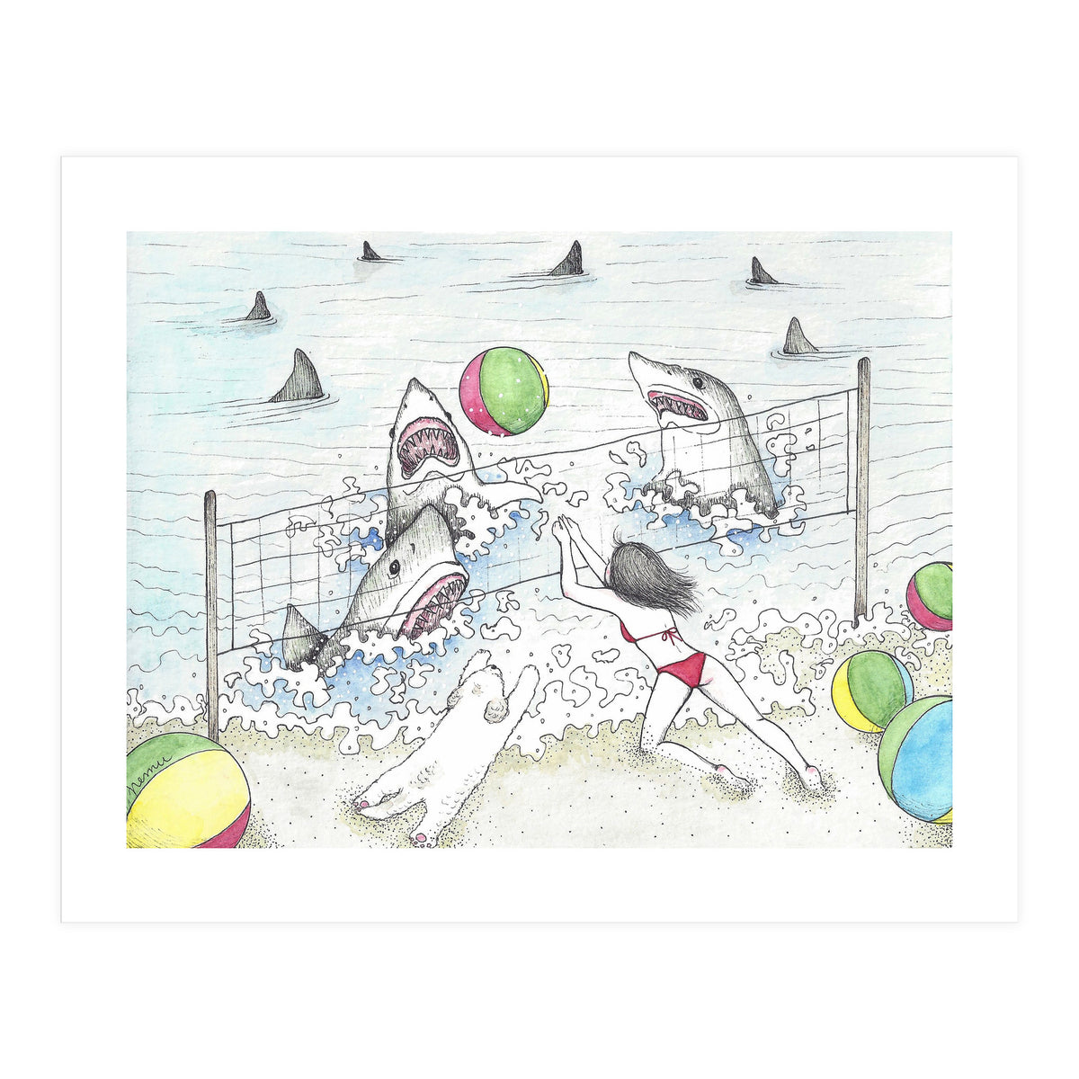 Beach Volleyball (Print Only)