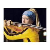 Vermeer's Girl with a Pearl Earring & Beatrix Kiddo From Kill Bill (Print Only) thumbnail