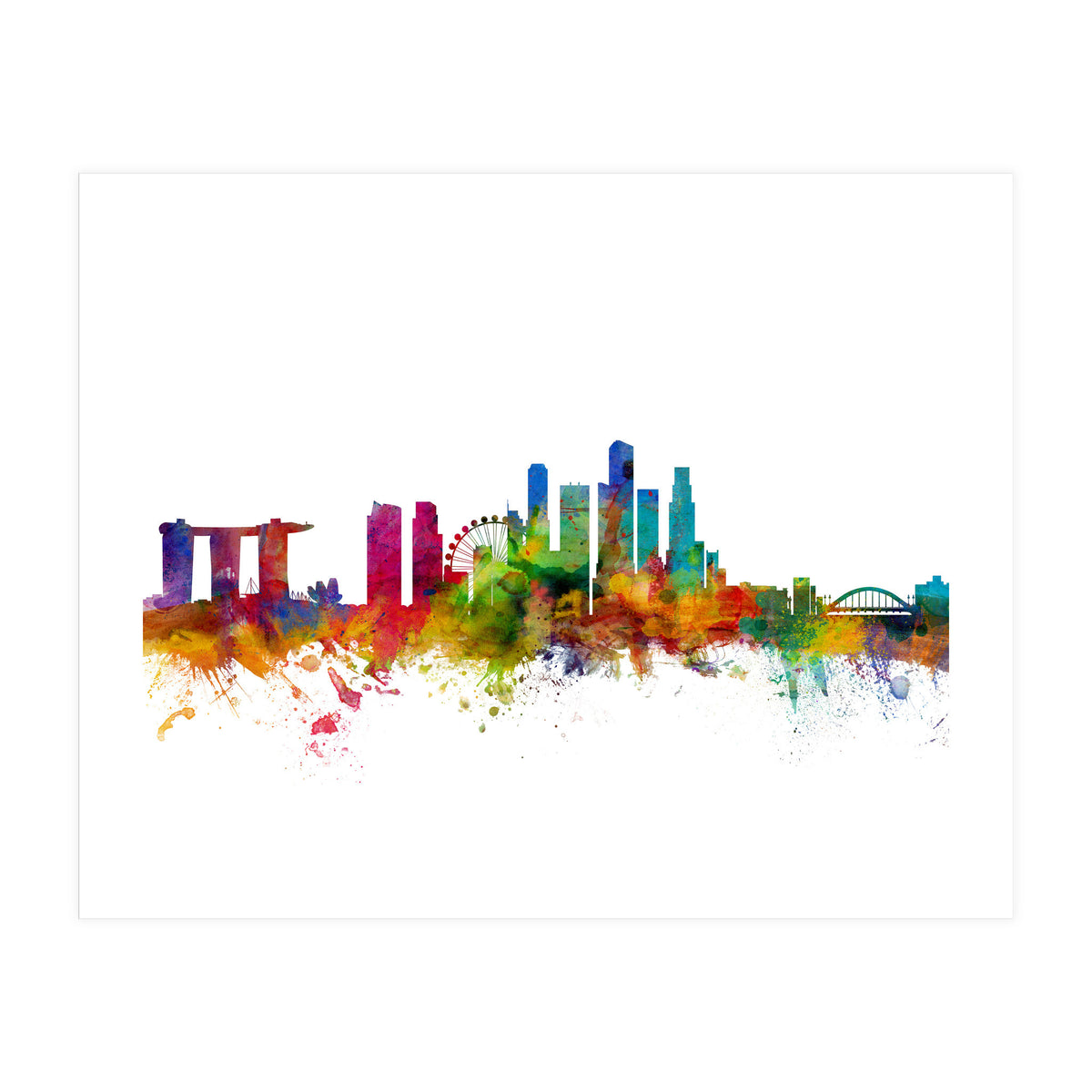 Singapore Skyline (Print Only)