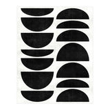 Mid-Century Modern Pattern No.9 - Black and White Concrete (Print Only) thumbnail