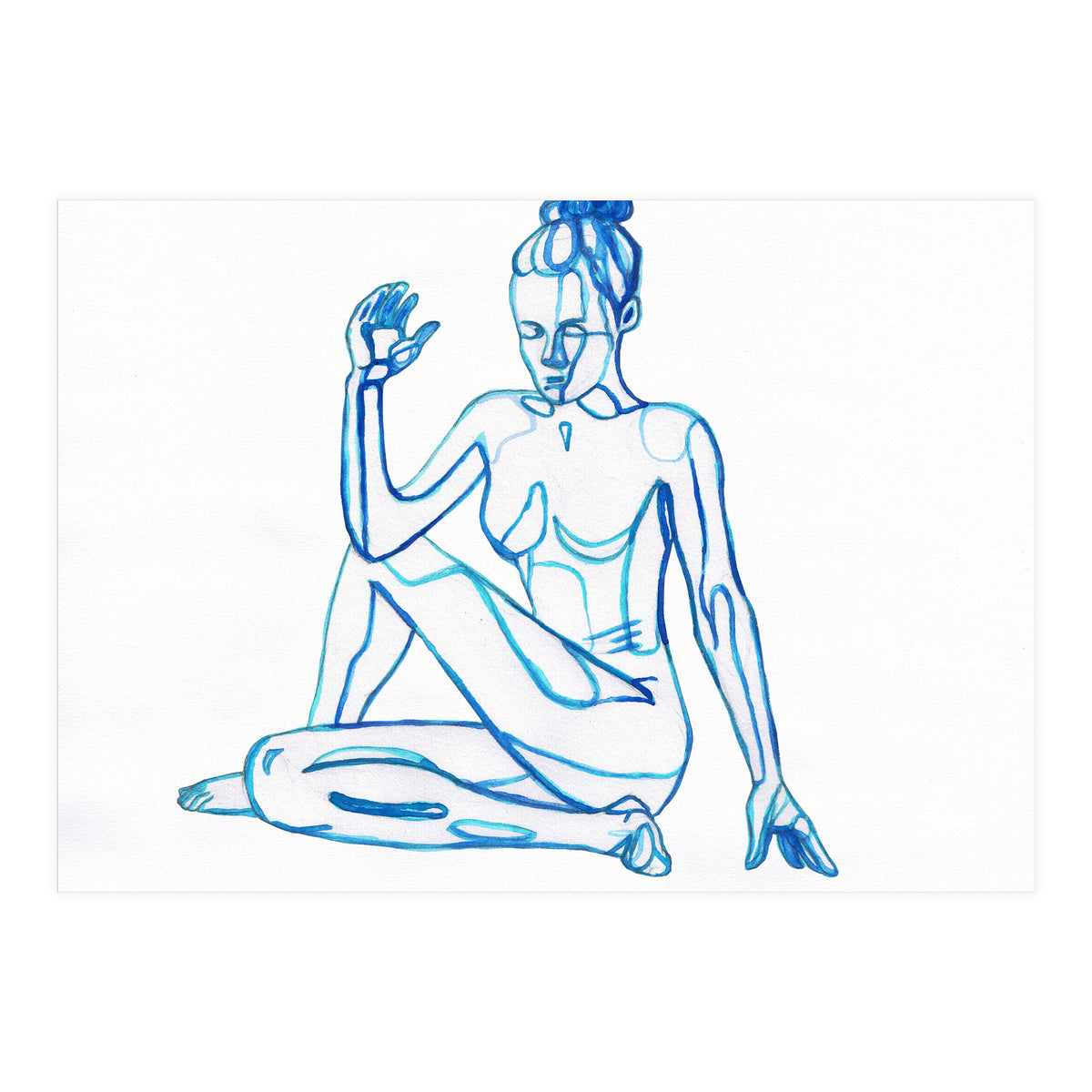 Ardha Matsyendrasana (Print Only)
