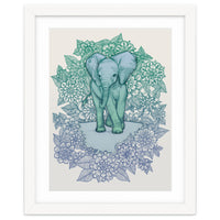 Emerald Elephant in the Lilac Evening