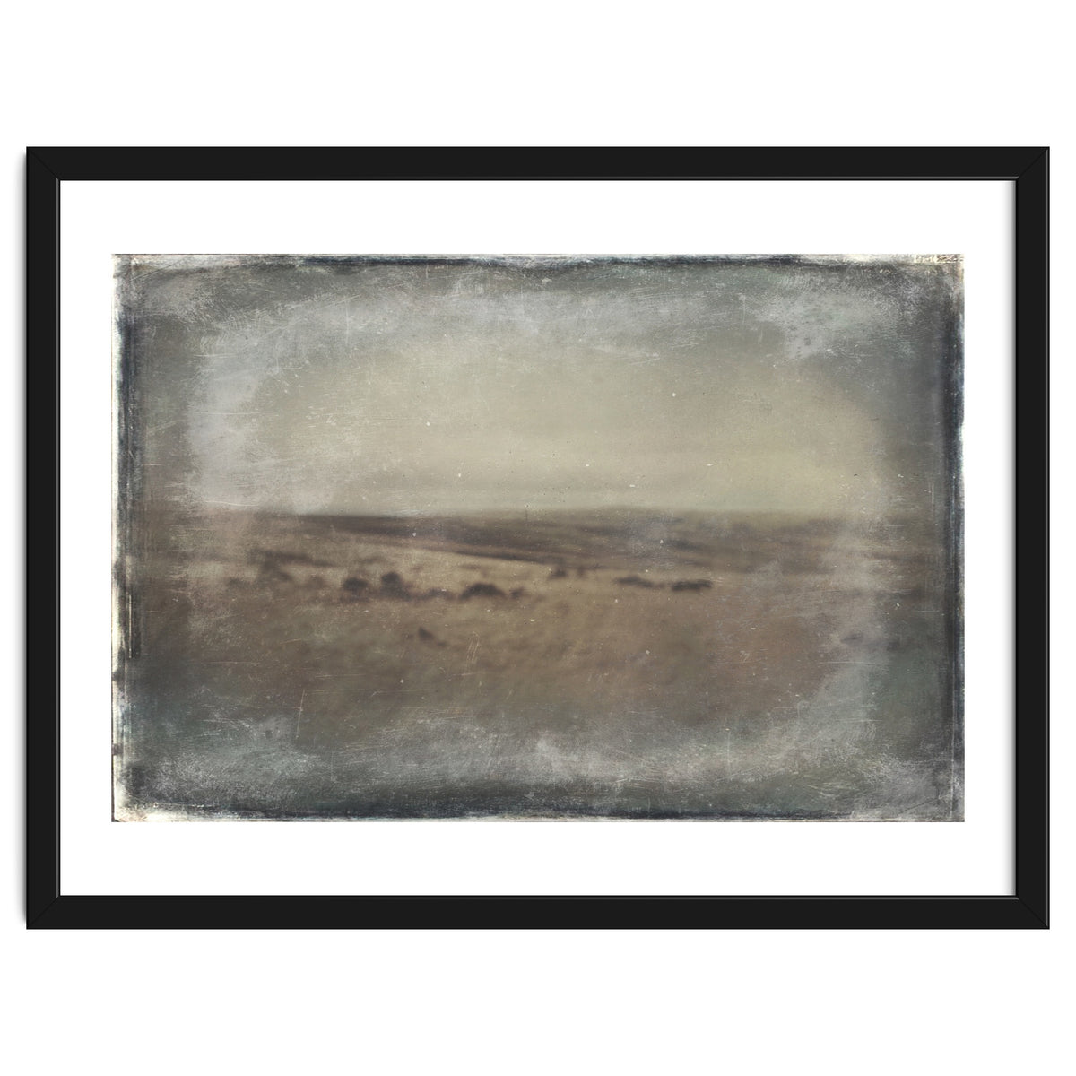 Bleak winter landscape of Saddleworth Moor