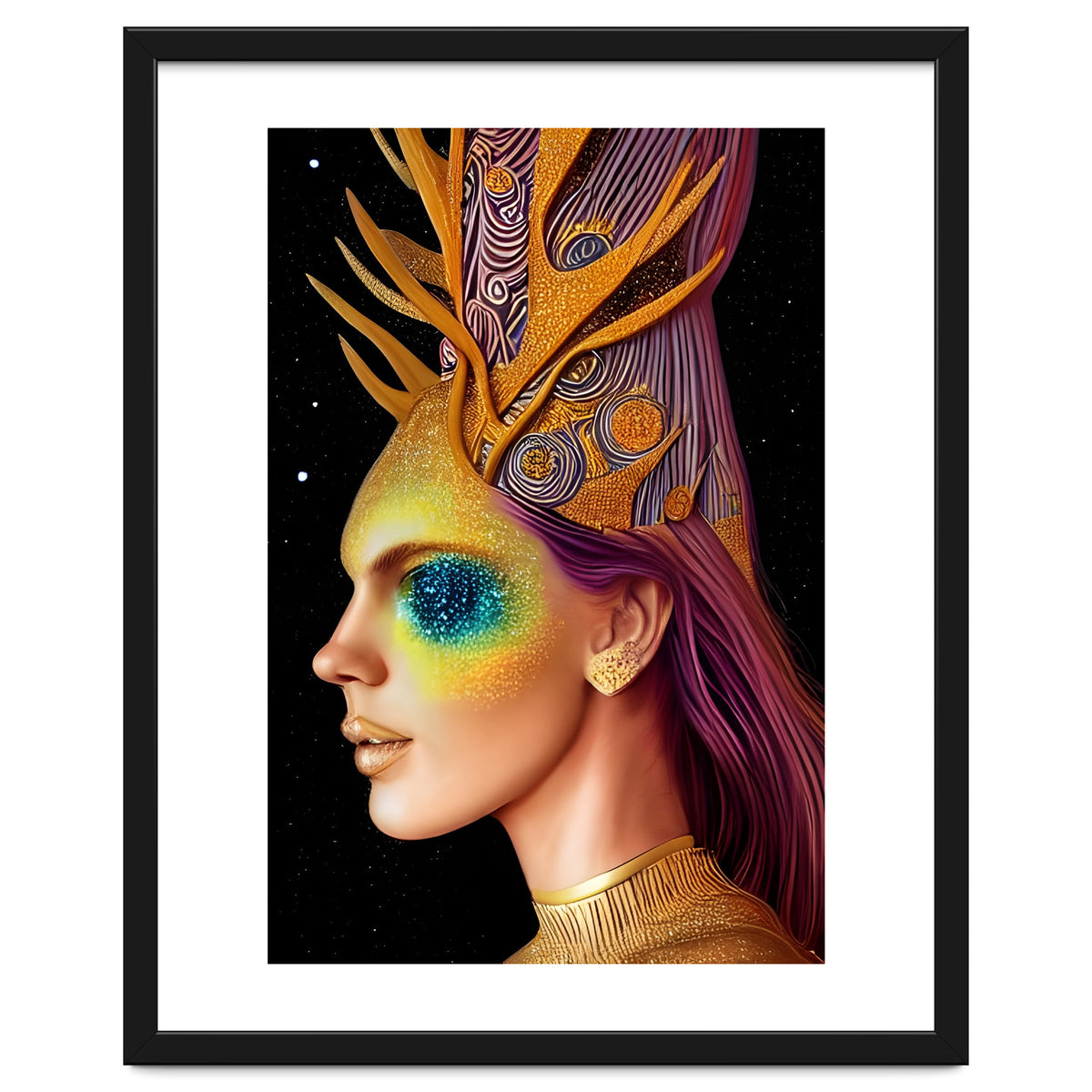 All That Glitters - Cosmic Goddess Portrait