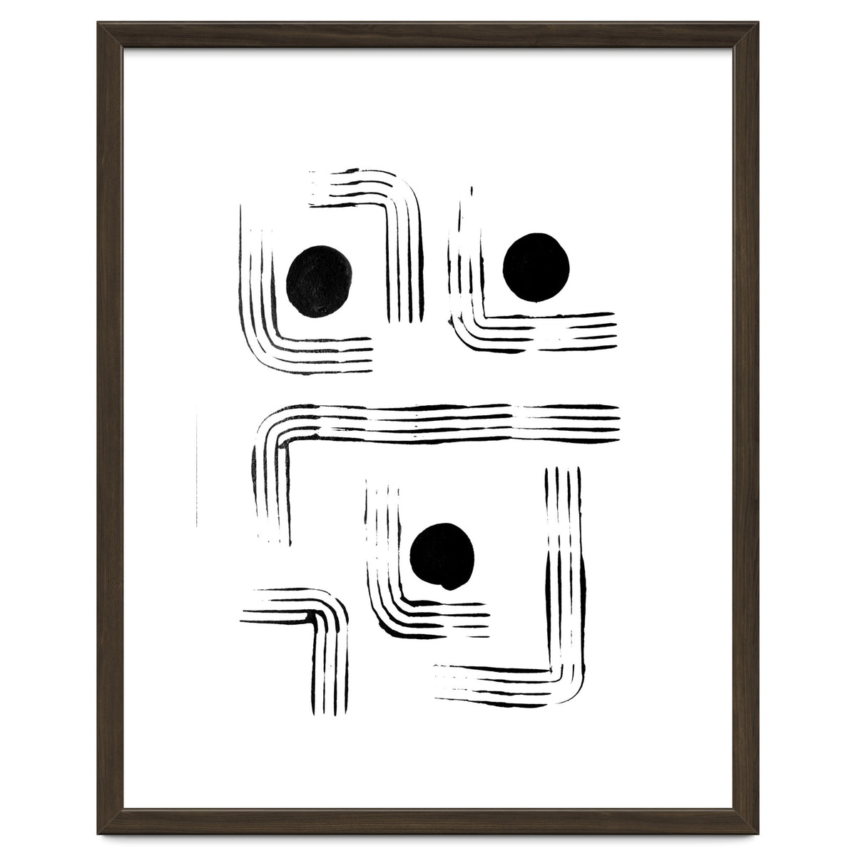 Mid-century Modern Monochrome Print #2