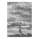 NYC Statue of Liberty | Text & Skyline (Print Only) thumbnail