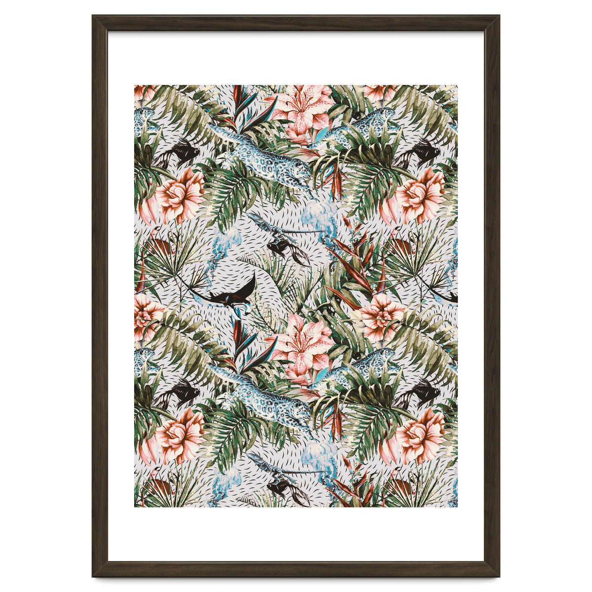 Paradisiacal flora and fauna