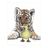 Tiger and Duck (Print Only) thumbnail