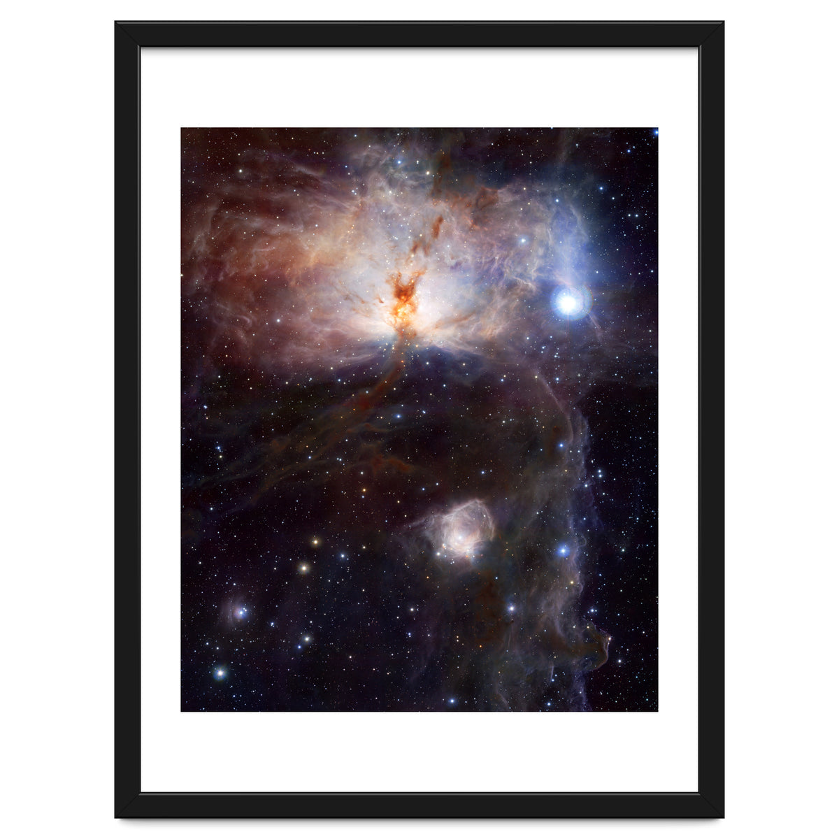 The Hidden Fires of the Flame Nebula