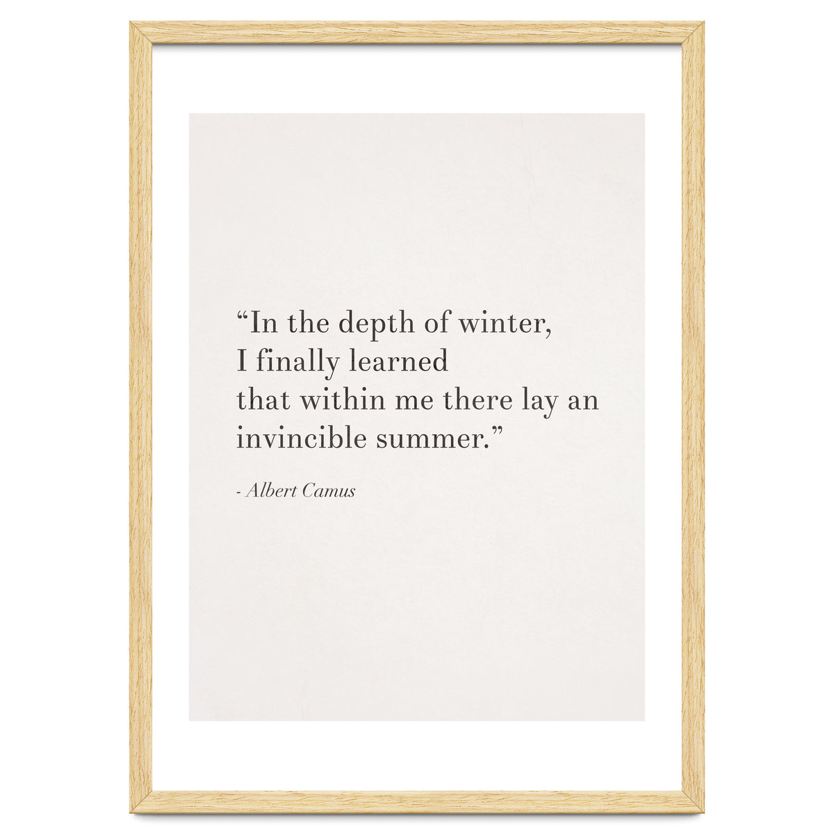 An Invincible Summer By Camus, White