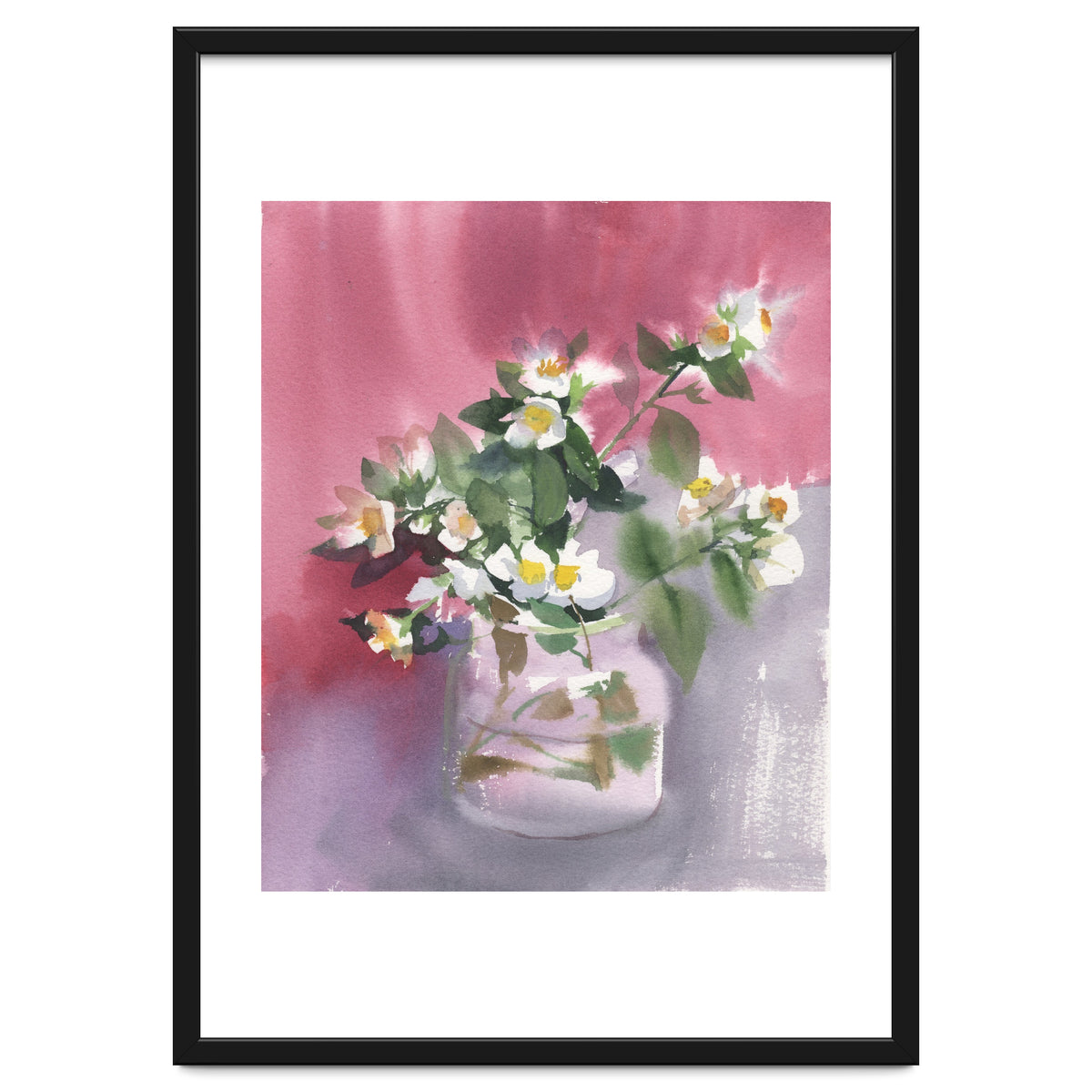Flowers watercolor painting