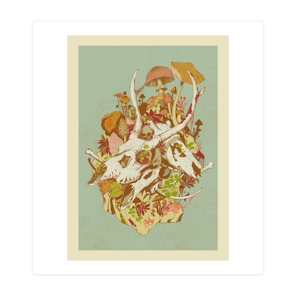 Skulls In Spring (Print Only)
