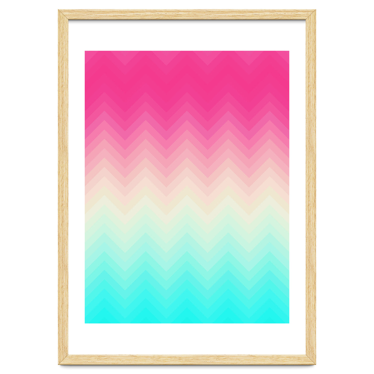Chevron pink and blue