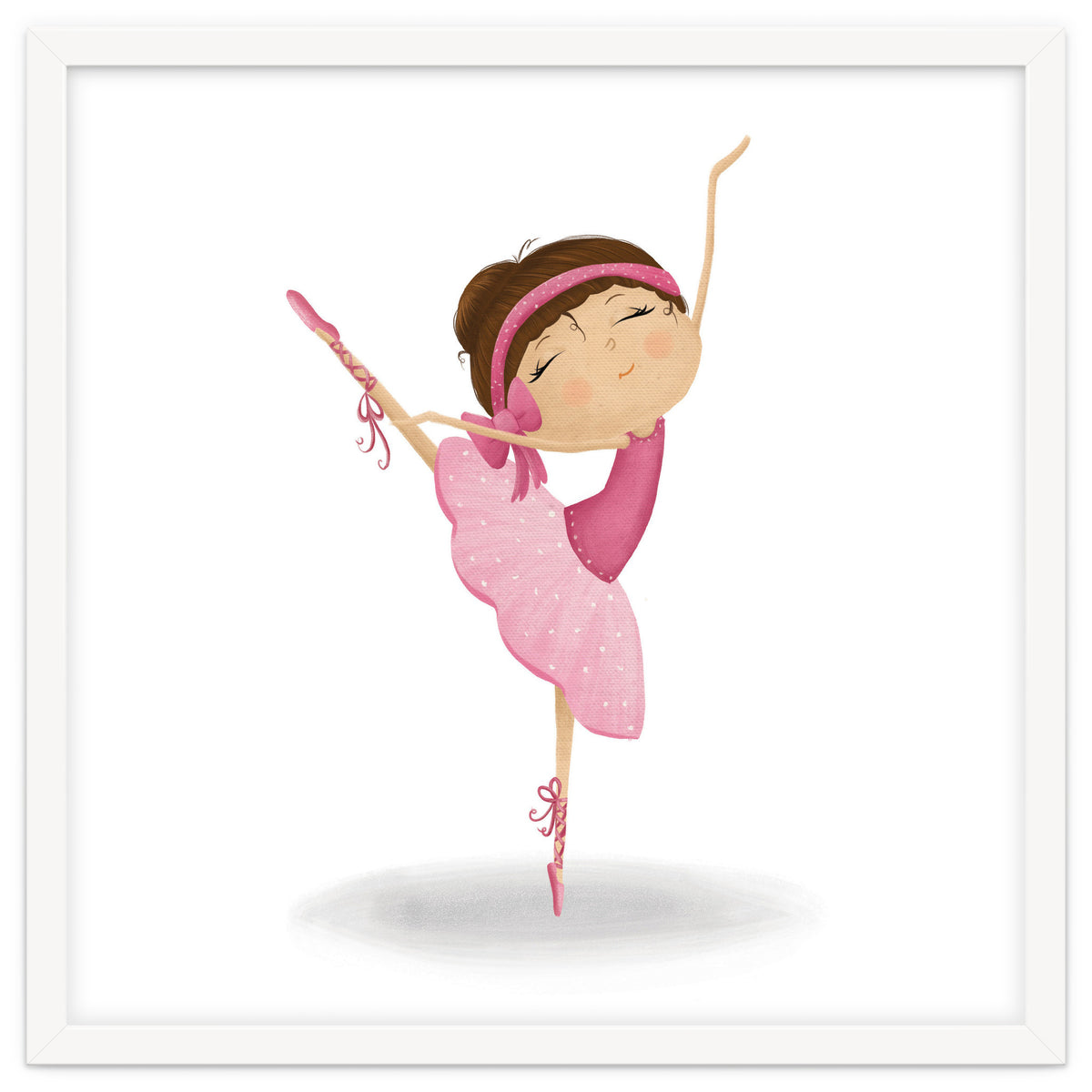 Adorable Ballerina Nursery Print