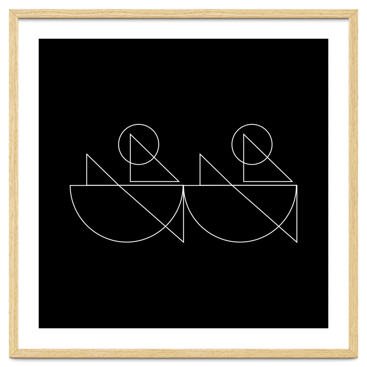 Kayakers | modern geometric