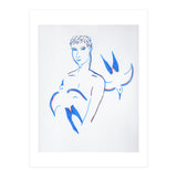 Boy with blue birds (Print Only) thumbnail