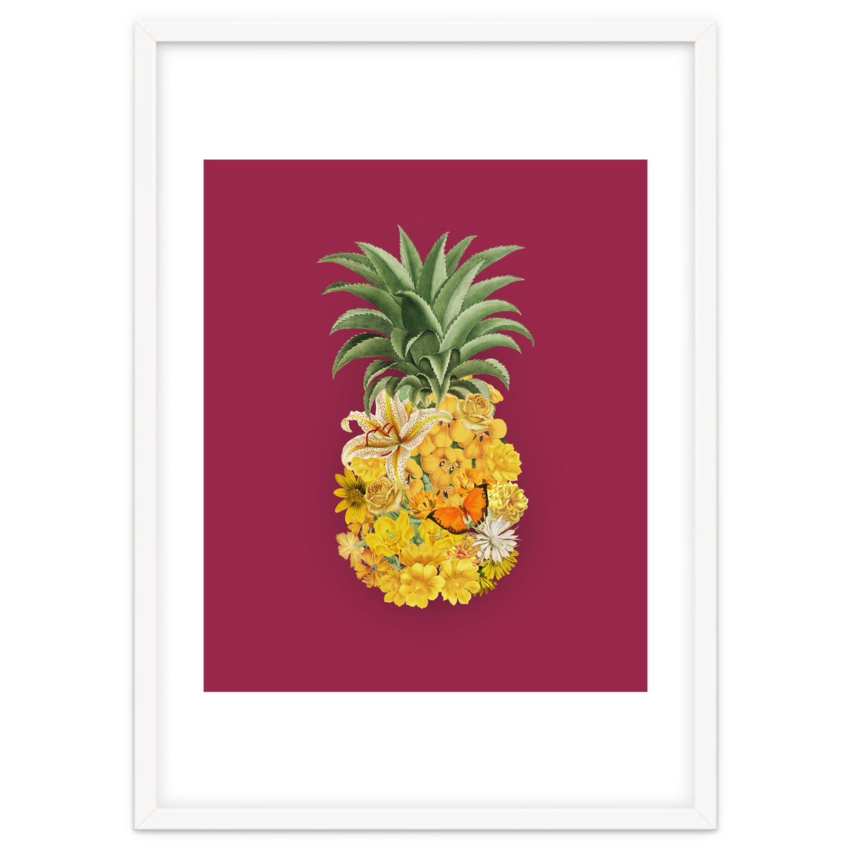 Pineapple Floral Pink