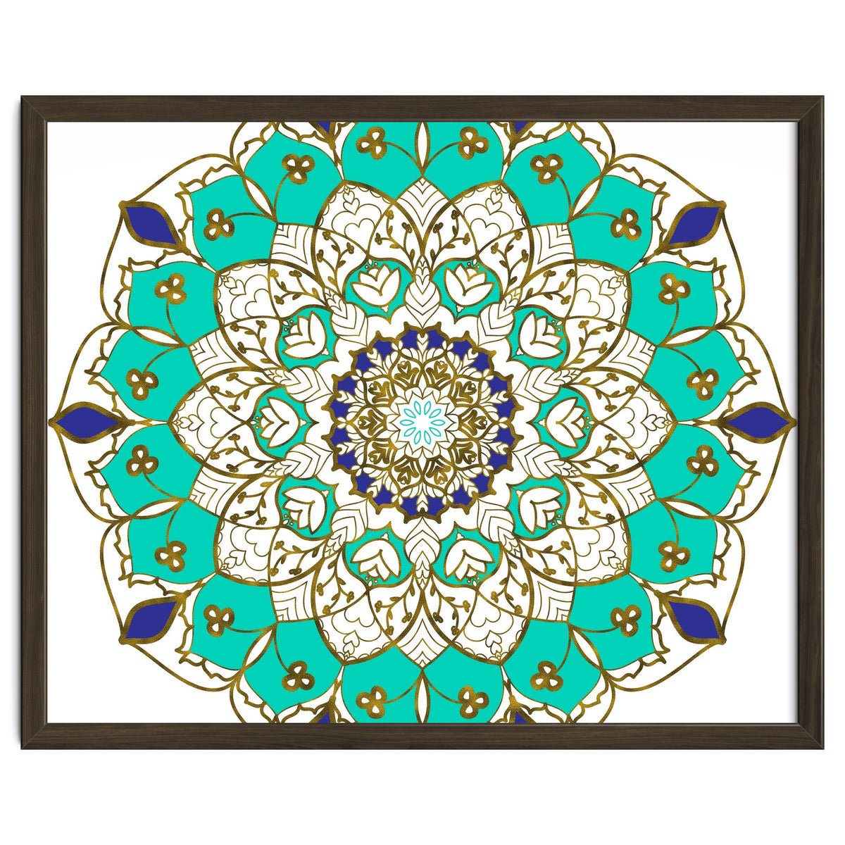Blue and Gold Mandala