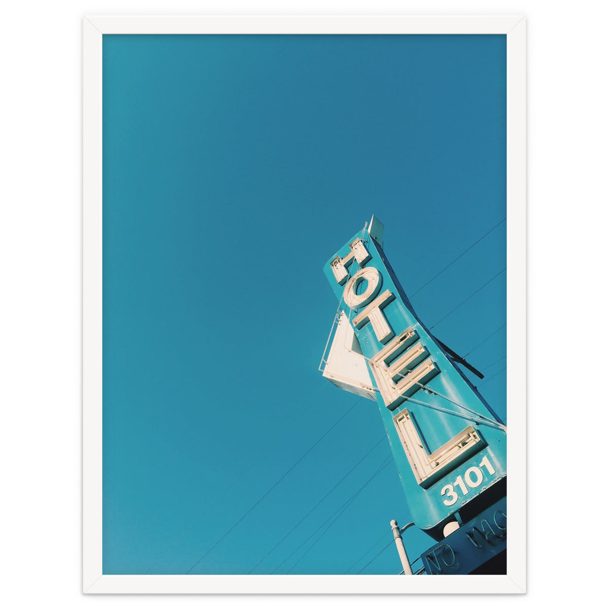 Hotel sign in California