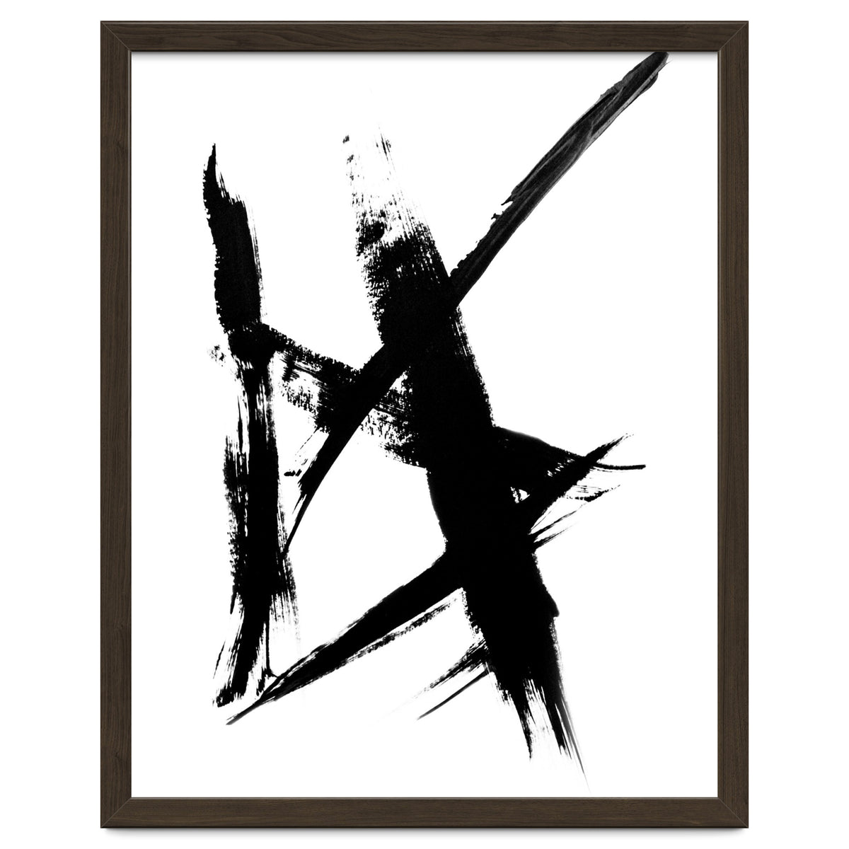 Abstract Brushstroke Print