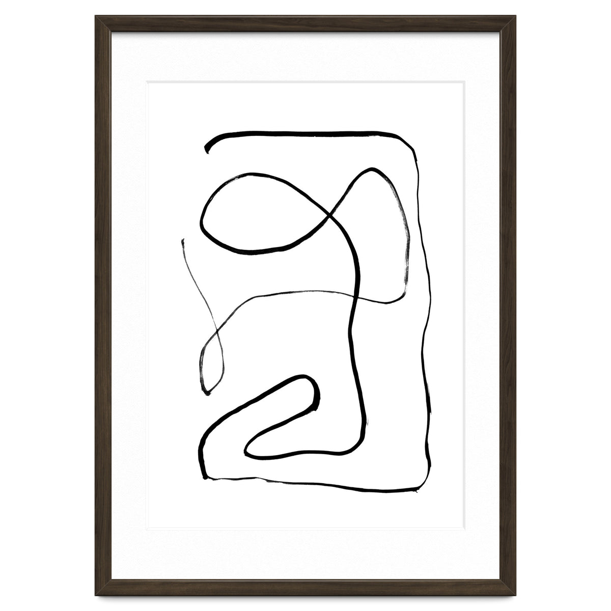 Mid-Century Line Art Print #2